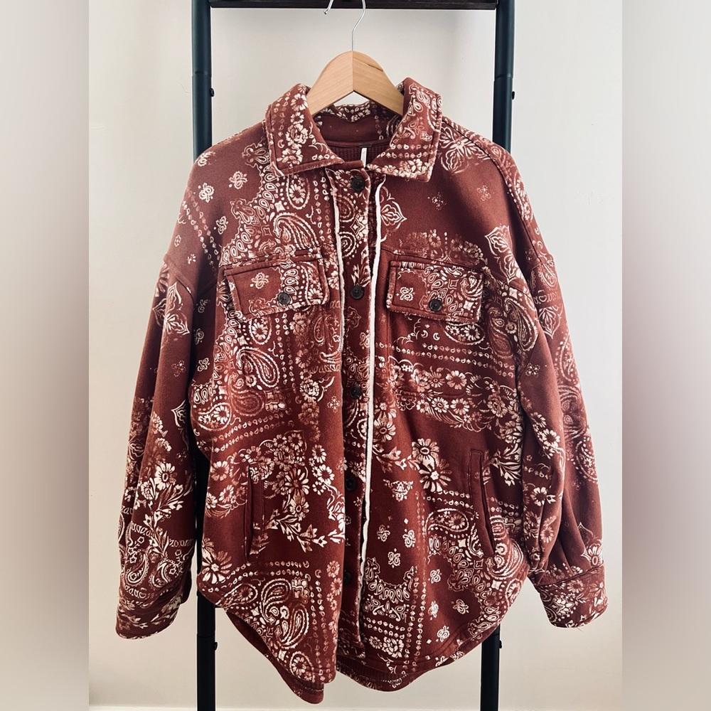 Free People Ruby West Coast Bandana Print Jacket